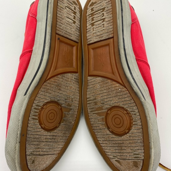 Polo Red Canvas Sneakers With Leather Laces - Picture 9 of 10